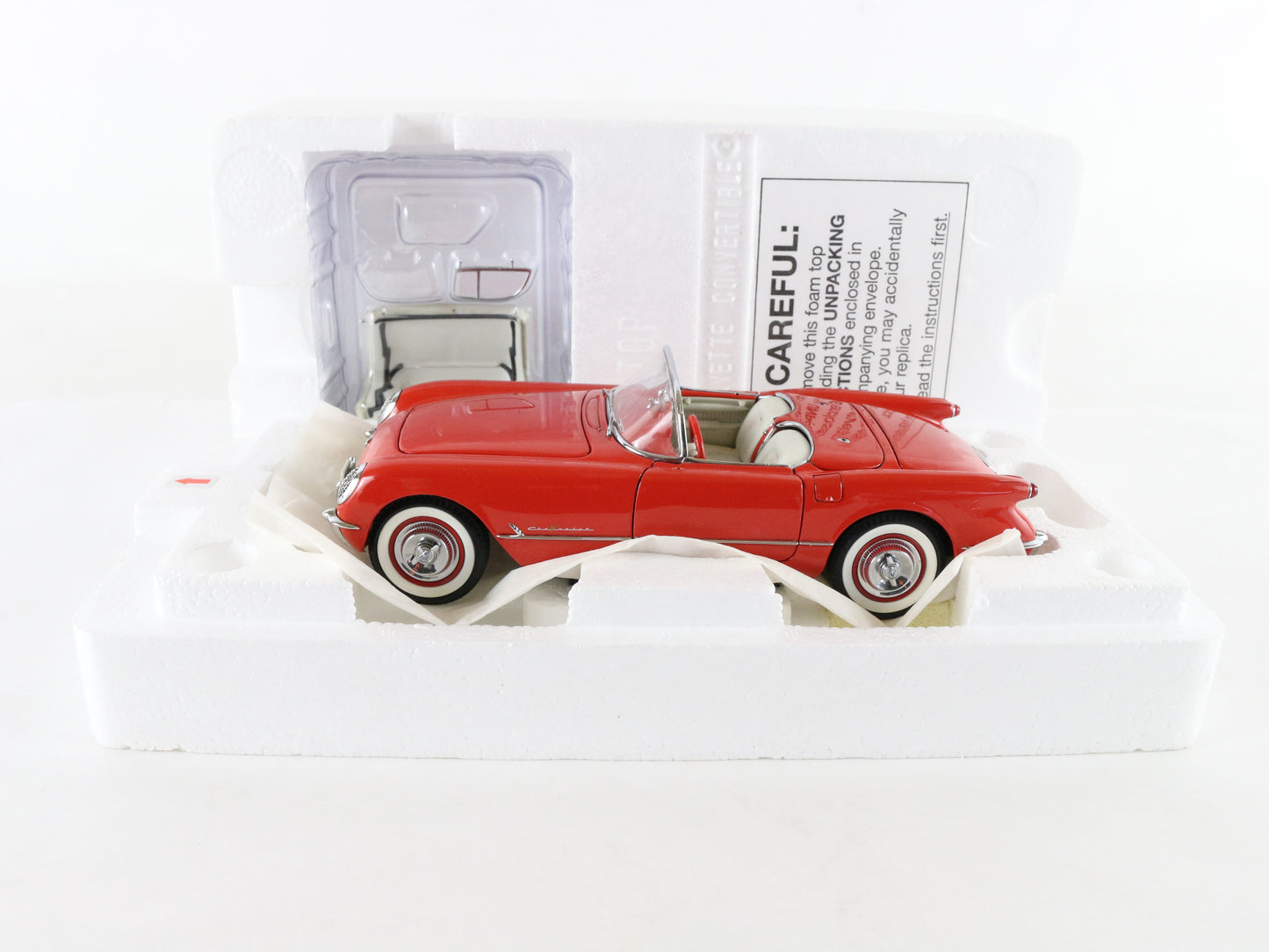 1955 Chevy Corvette Roadster Venetian Red Limited Danbury Mint 1:24 Diecast 396