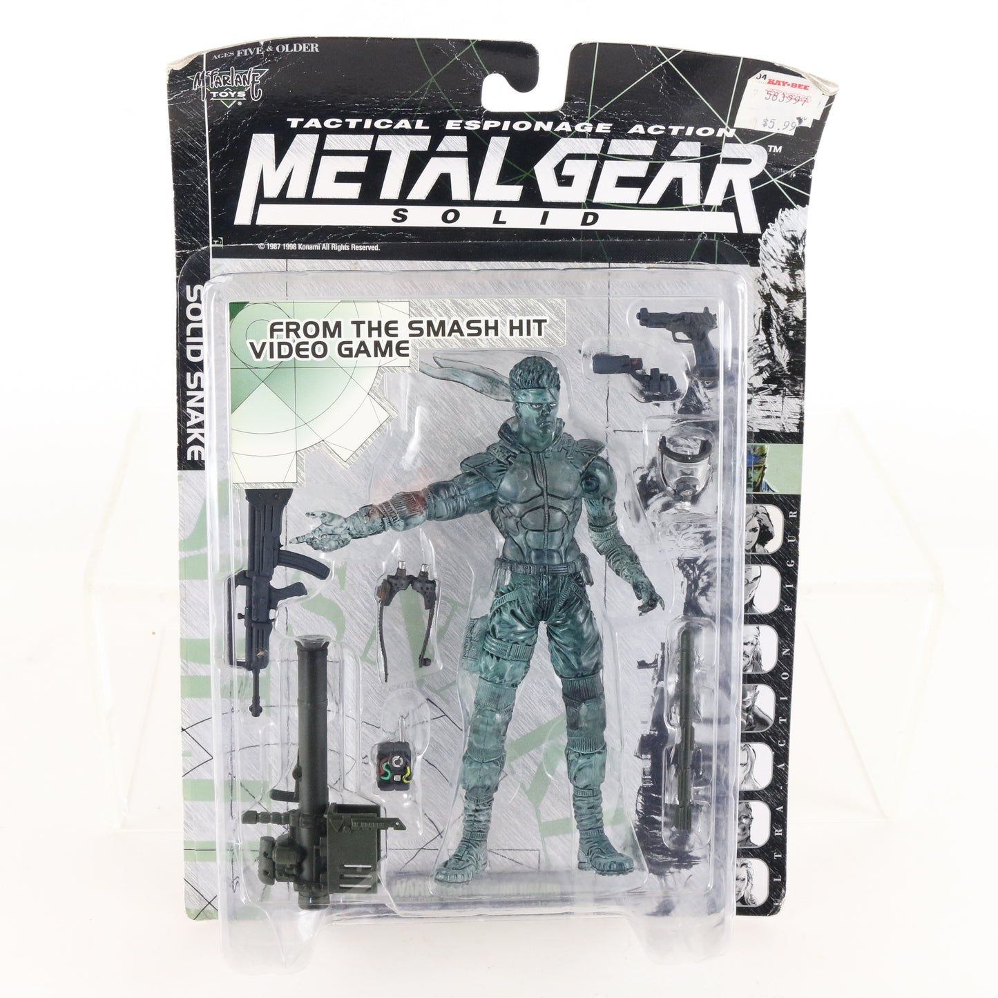 Metal Gear Mcfarlane Toys Solid Snake Clear Green Action Figure