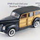 1940 Ford Deluxe Station Wagon Blue Woodie Danbury Mint 1:24 Diecast 
