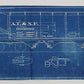 Santa Fe Gondola ATSF Lettering Train Blueprint 26-c 1828 Mar 22 1929 40.75"