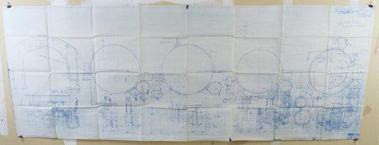 Baldwin Steam Locomotive Works Erecting Nov 19 1934 12269 82.25��� Long Blueprint