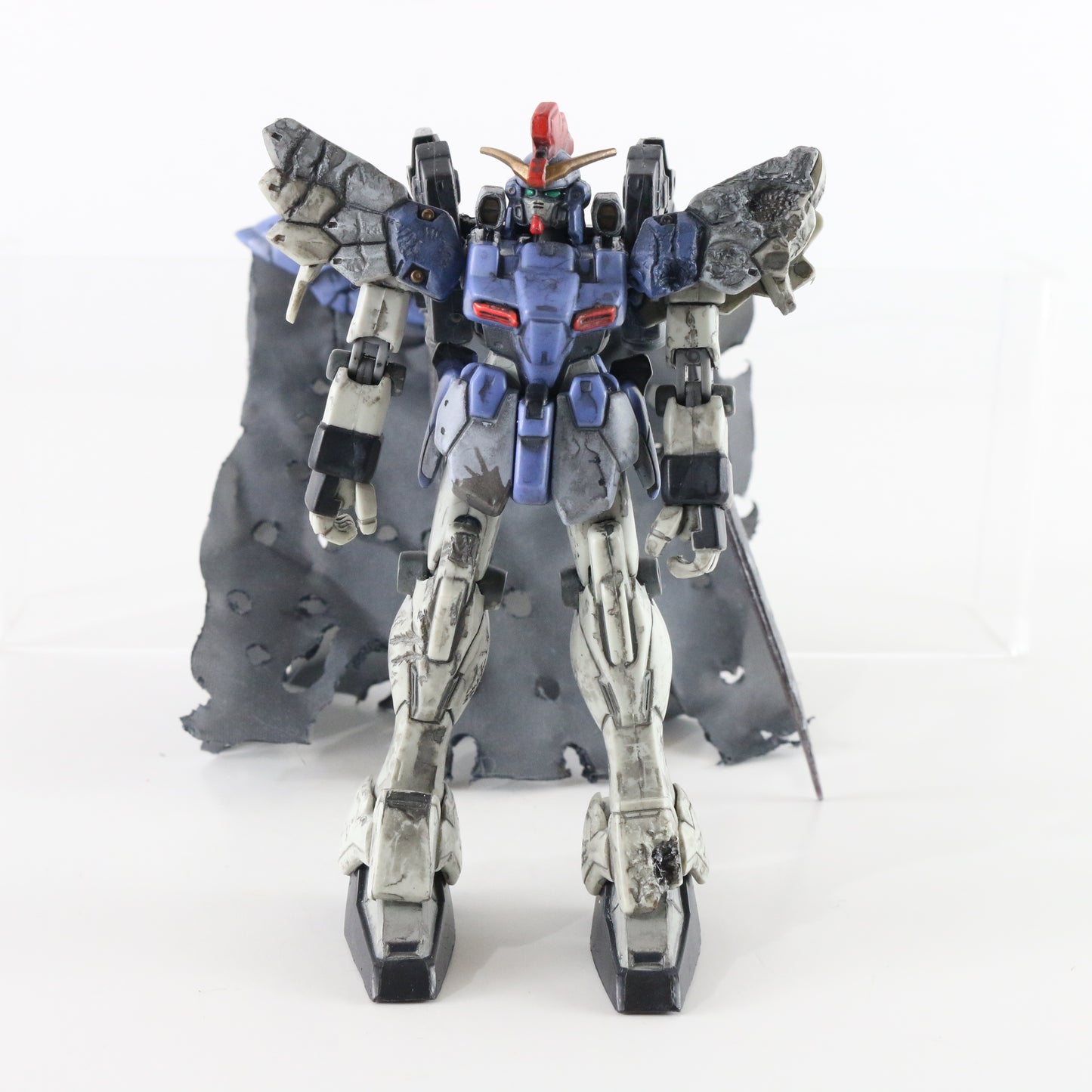 Gundam MSIA Sandrock Custom Battle Scarred Mobile Suit Bandai Figure 4.5"