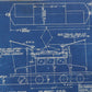 Milwaukee Electric Plan & Elevation L7 Locomotive Trolley Blueprint 1933 11"