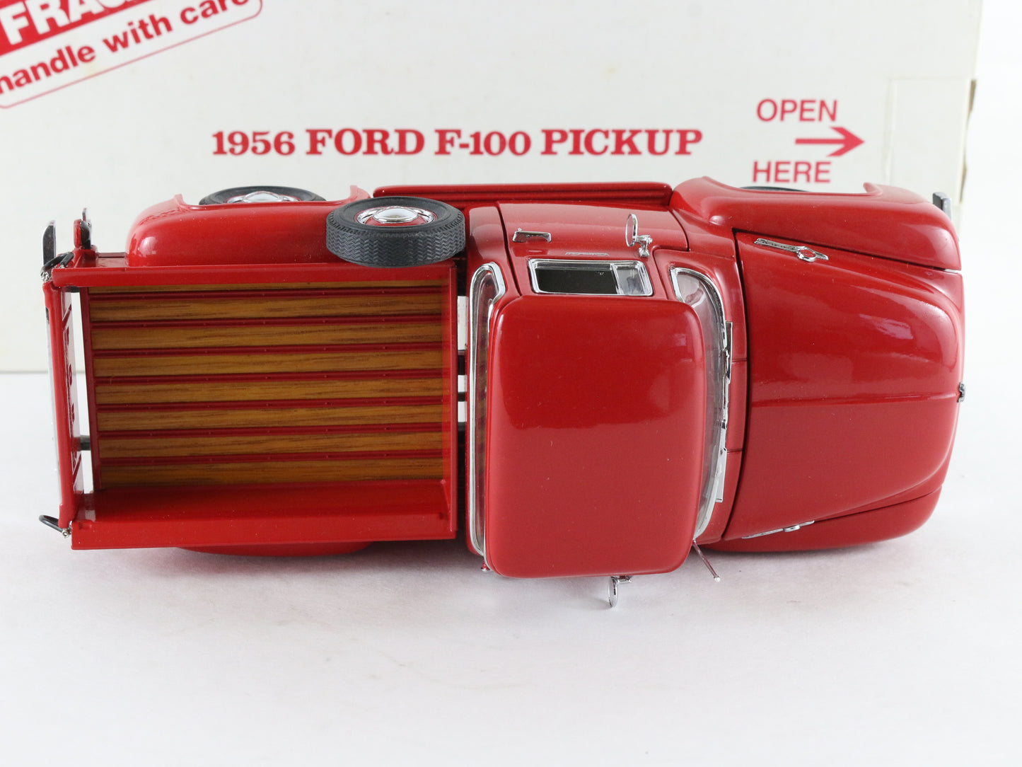 1956 Ford F-100 Half-Ton Pickup Truck Red Danbury Mint 1:24 Diecast Model Car
