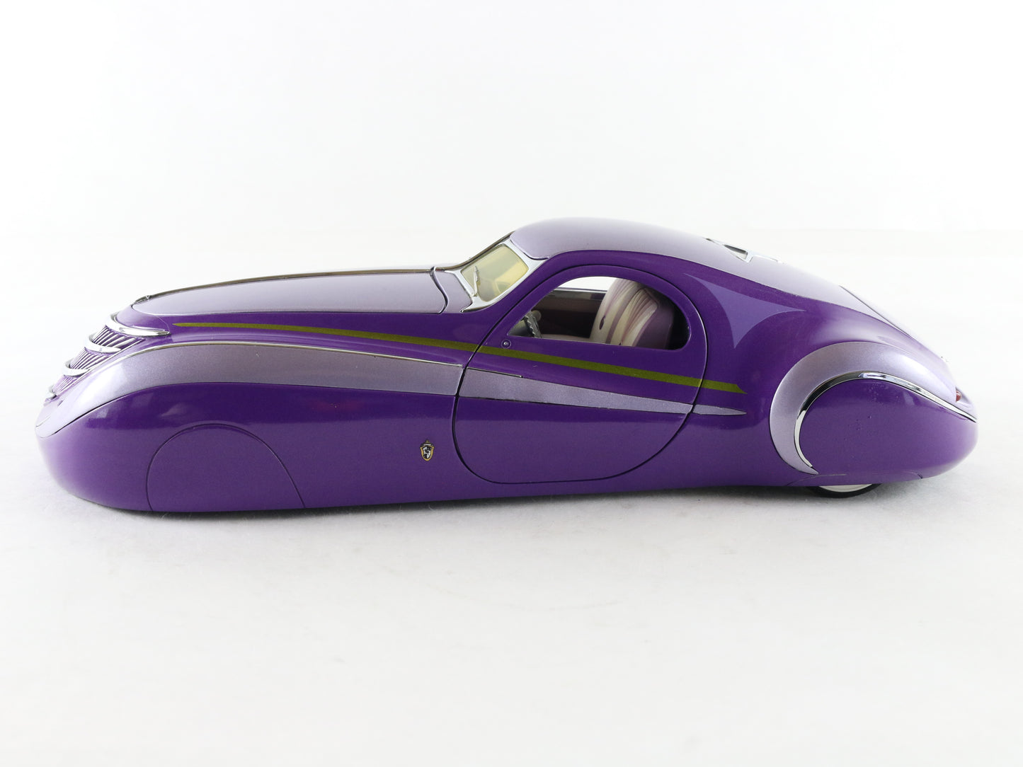 1939 Duesenberg Coupe Simone Purple Franklin Mint 1:24 Diecast Model Car