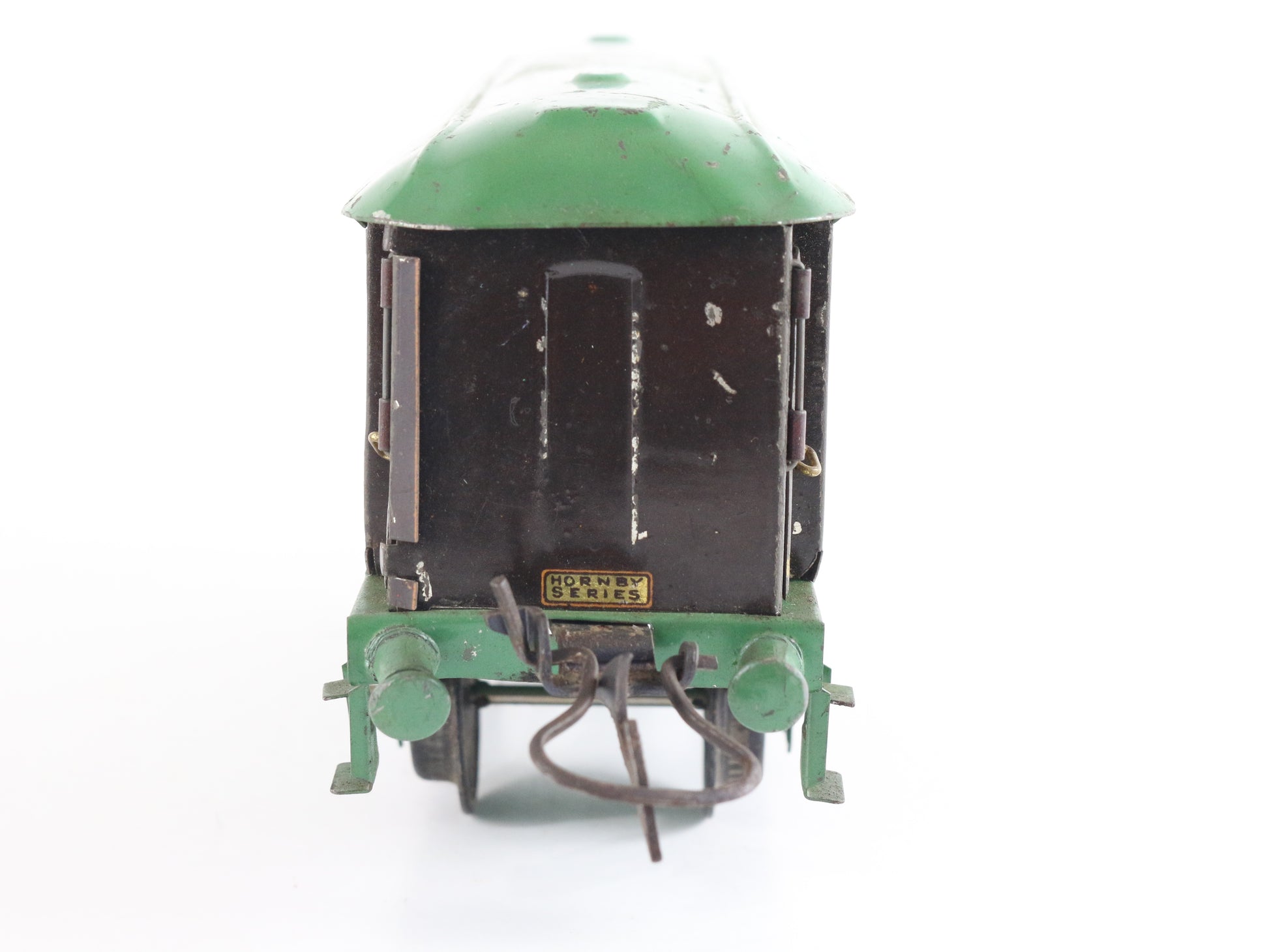 Aurora Pullman Green & Brown Passenger Coach Car Hornby Meccano O Model Train classic multi-tone coach design