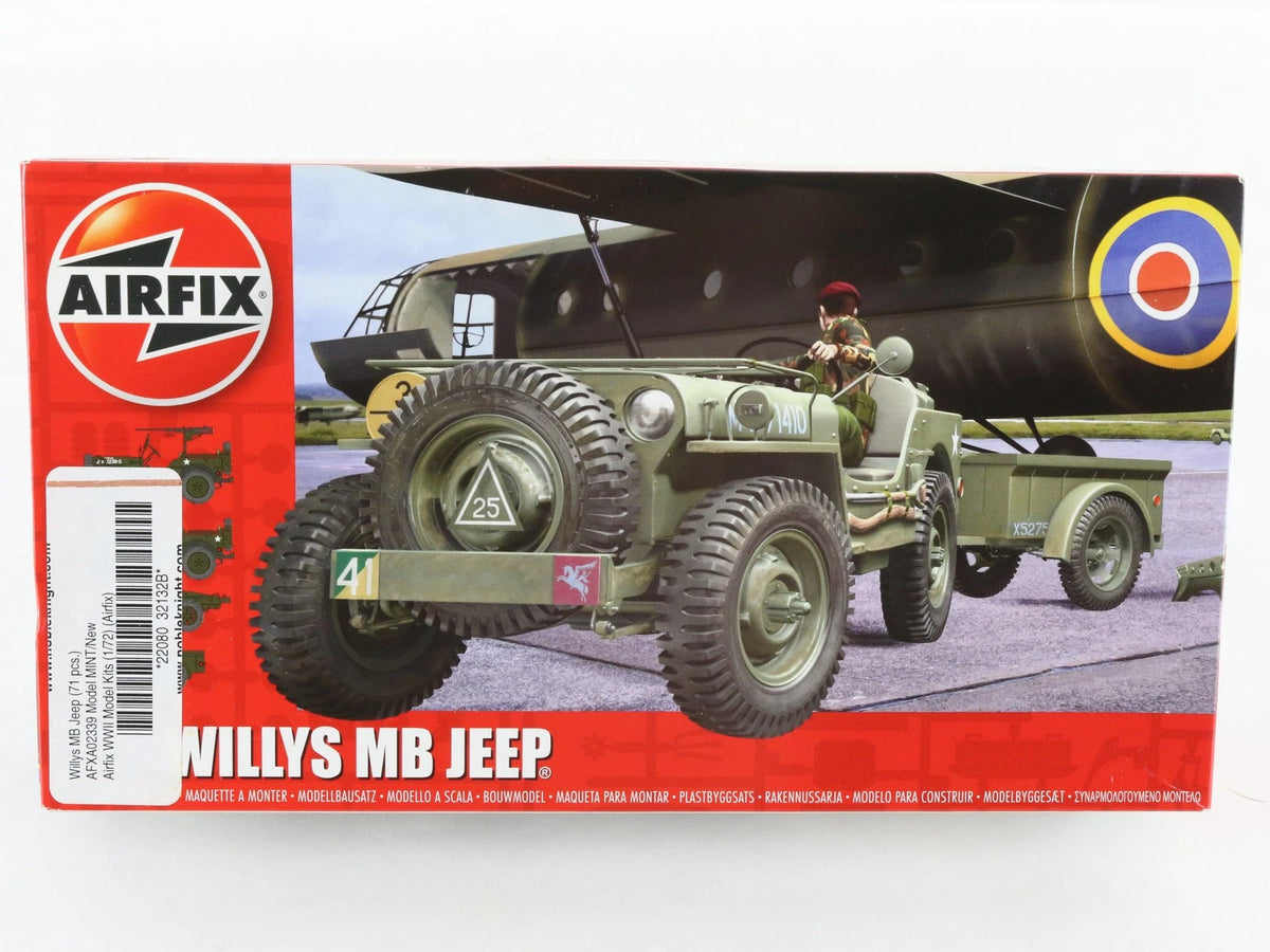 Willys MB Jeep Truck Overland Airfix 1:72 A02339 Military Kit