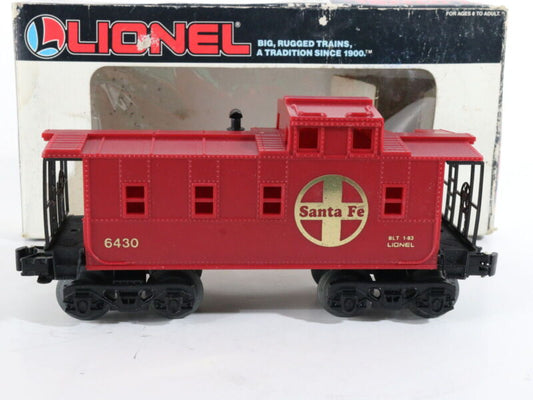 Santa Fe 6430 Red & Gold Plastic Caboose Lionel Postwar O 6-6430