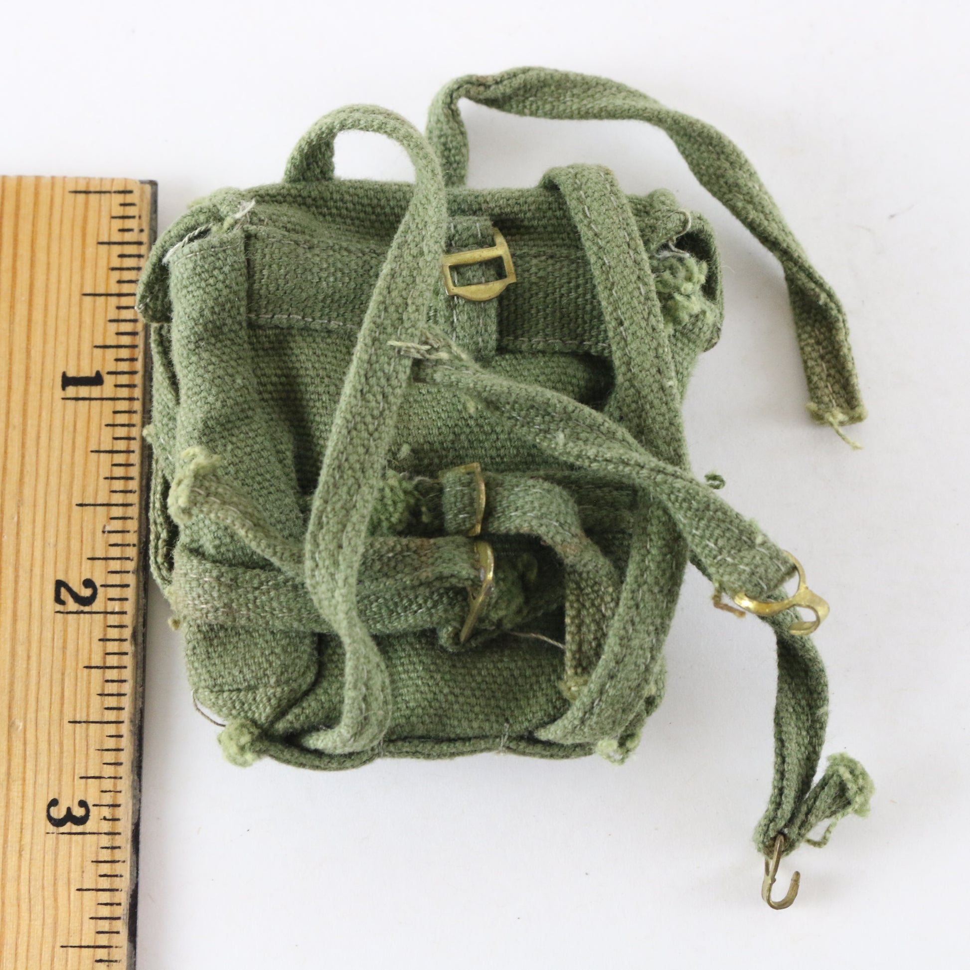  1964 Hasbro Gi Joe Soldier Green Field Backpack For 12" Figures