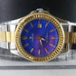 Croton Japan Quartz Mens Watch Stainless Steel Blue Face 10 Atm Cn307177