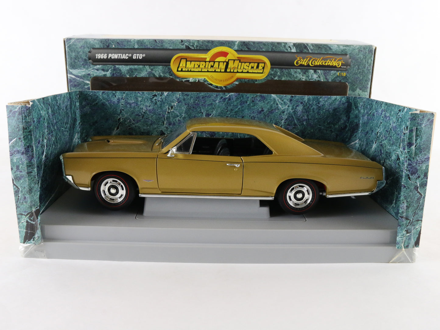 1966 Pontiac GTO Gold American Muscle ERTL 1:18 Diecast Model Car 7291