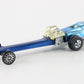 Vintage Hot Wheels Fuel Dragster Blue Metal 1:64