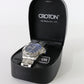 Croton Japan Quartz Men's Watch Stainless Steel Blue and Silver 10 ATM