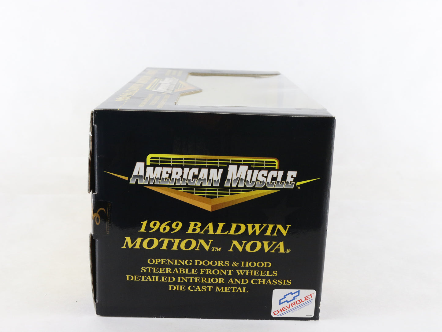 1969 Chevy Nova Baldwin Motion Black American Muscle ERTL 1:18 Model LE 32811