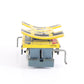 Vintage Union Pacific UP Yellow Tipping Dump Tin Litho Flat Car Japan 4.25" novelty UP dumping freight car