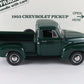 1953 Chevrolet 3100 Half-Ton Pickup Juniper Green Danbury Mint 1:24 Diecast