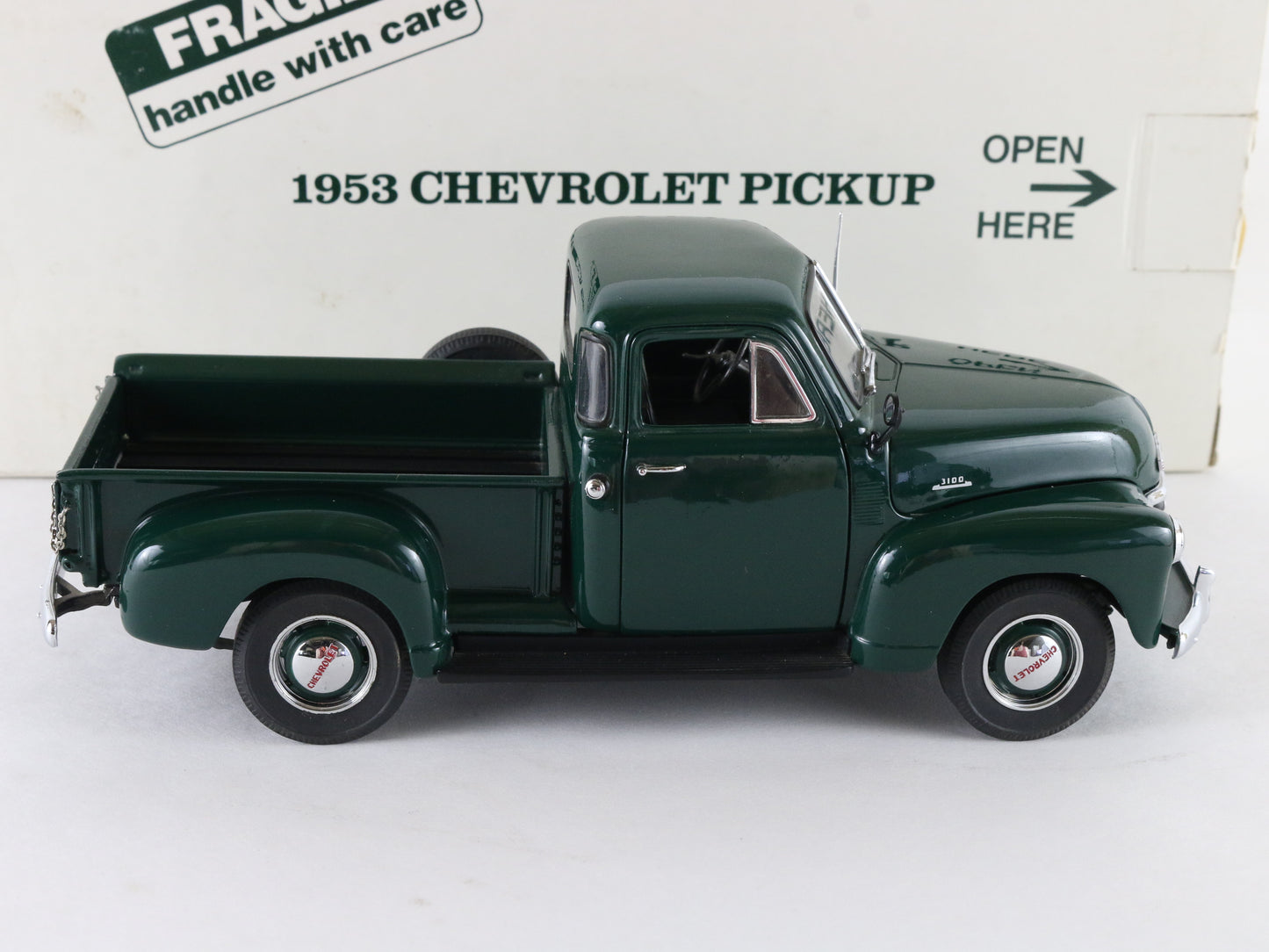 1953 Chevrolet 3100 Half-Ton Pickup Juniper Green Danbury Mint 1:24 Diecast