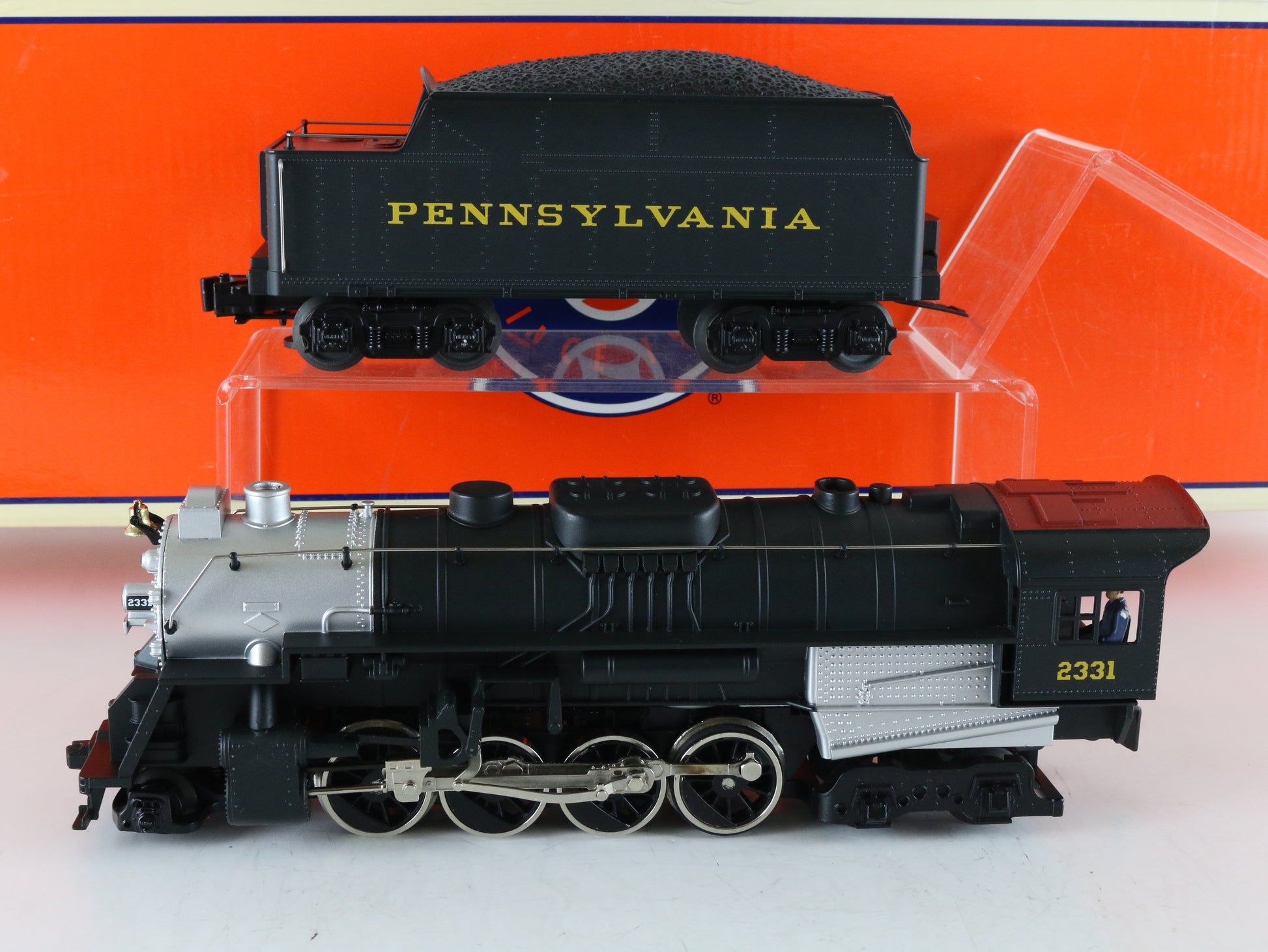 Lionel O 6-18765 Pennsylvania PRR 2331 Berkshire Jr Steam Loco & Tender