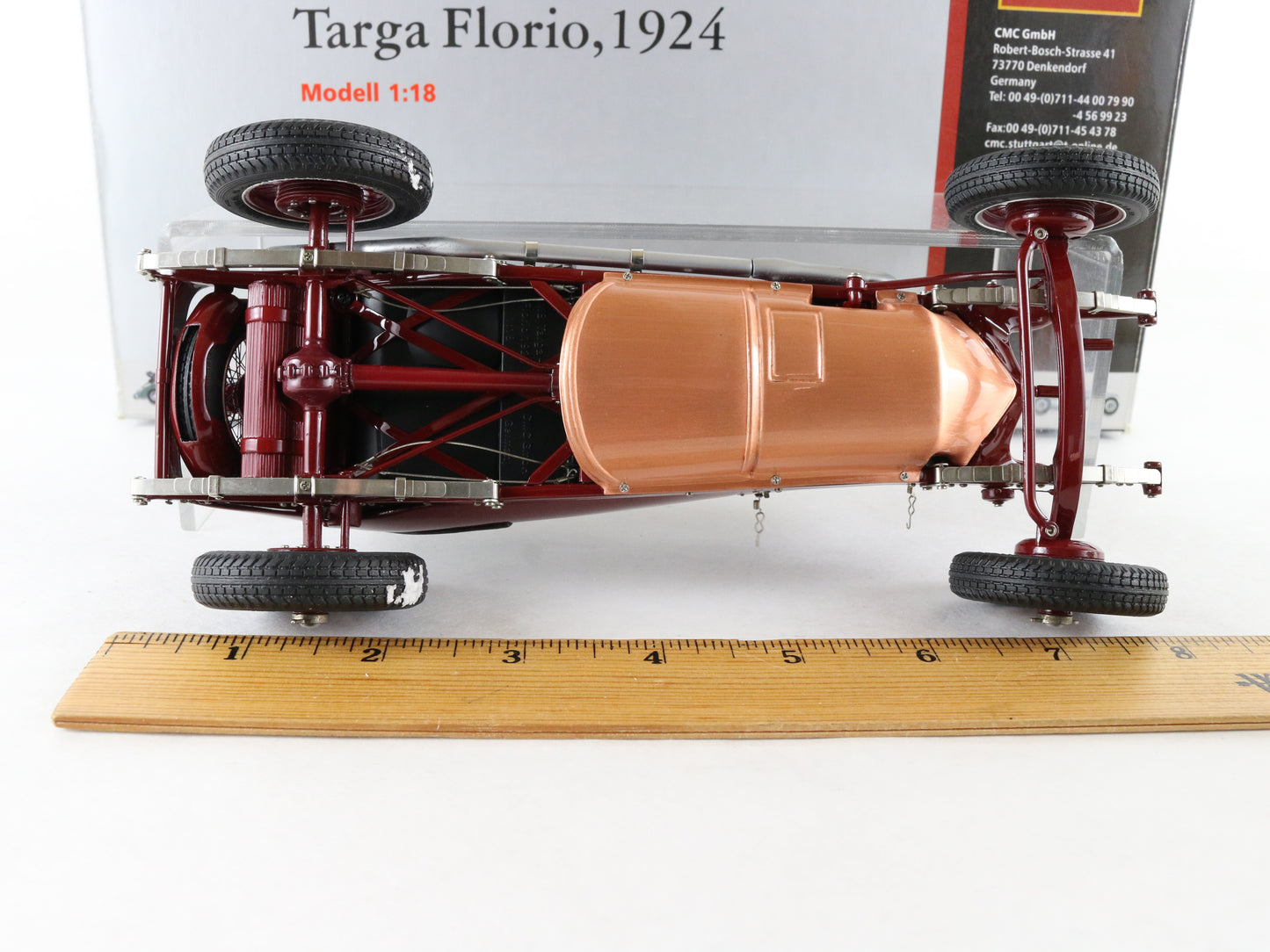 1924 Mercedes Targa Florio Rennwagen #10 Red CMC 1:18 M-048 Model Car