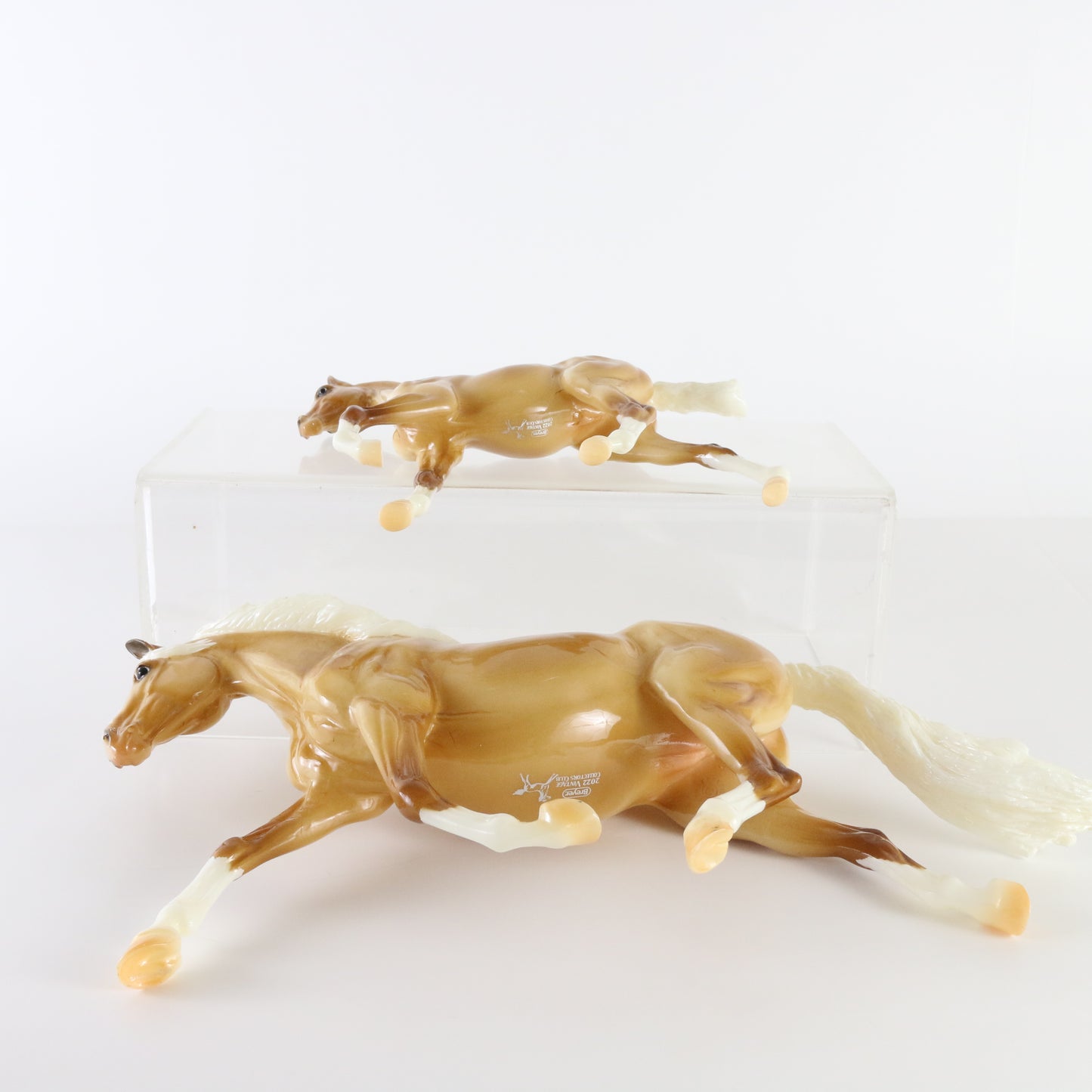 Breyer Poppy & Ollie Andalusian Mare & Foal Vintage Club Palomino Glossy 250 LE