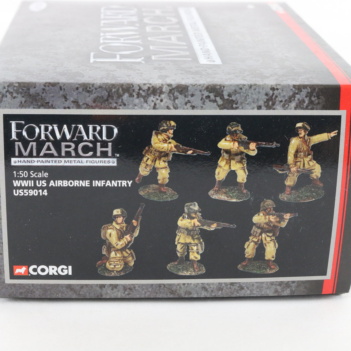 WW2 US Airborne Infantry Forward March Corgi 1:50 US59014 Metal Figures