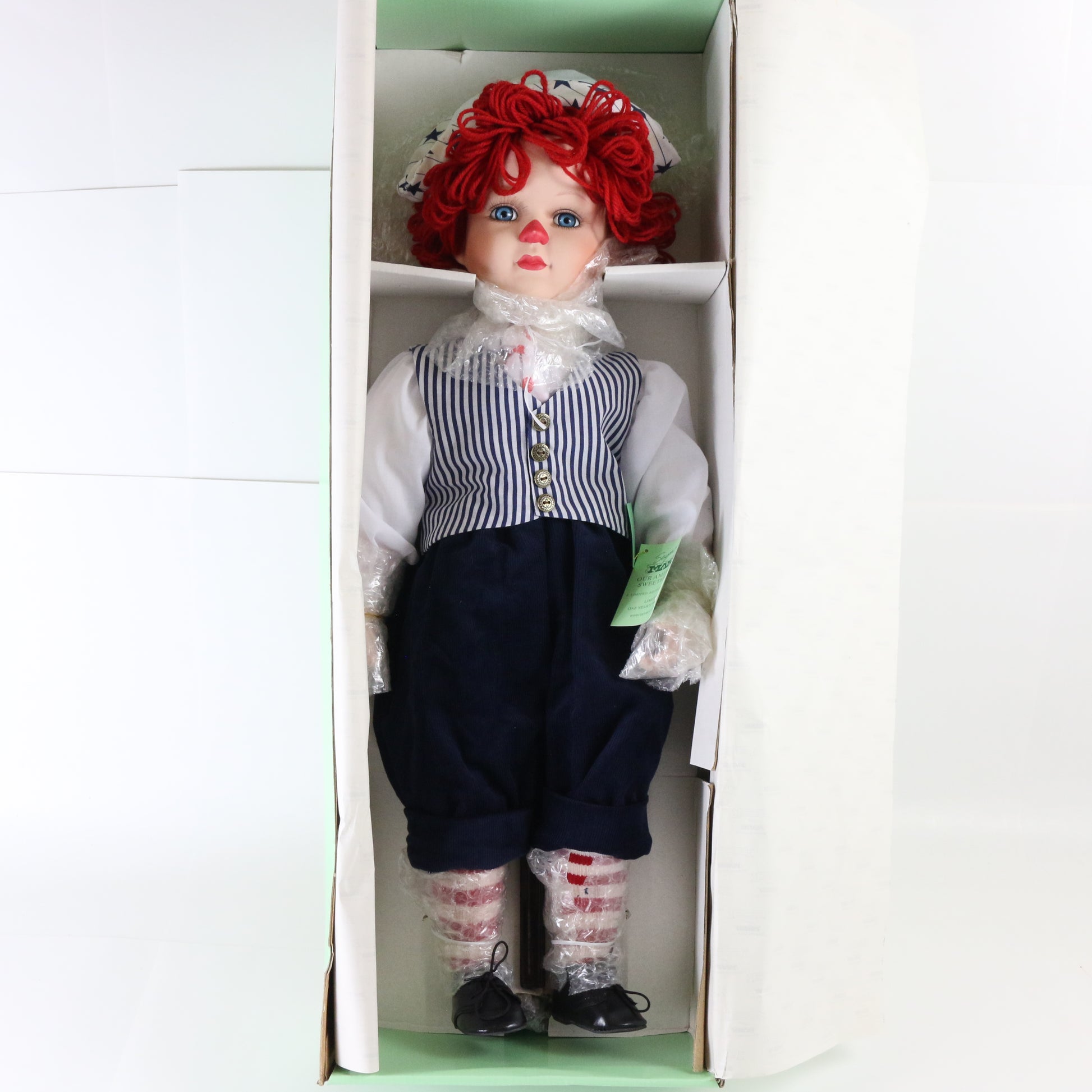 Raggedy Ann Our American Sweethearts Seymour Mann 24" Porcelain Doll Sj-2427a