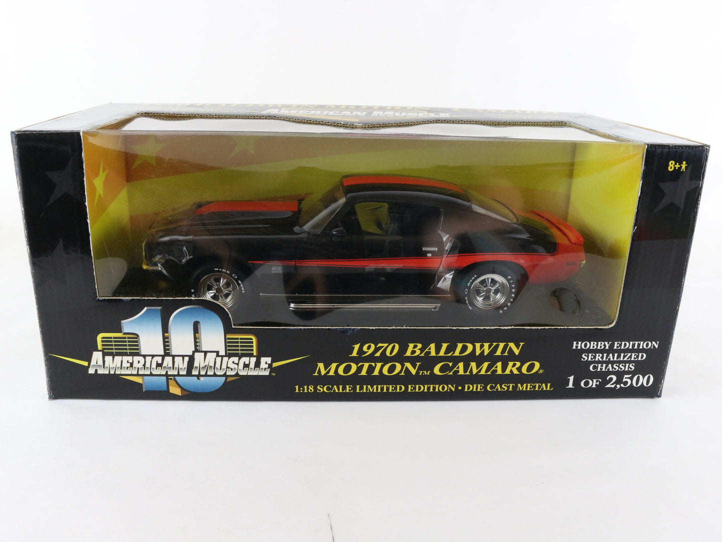 1970 Camaro Baldwin Motion Black American Muscle 10 ERTL 1:18 1 Of 2500 36524