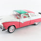1955 Ford Crown Victoria Pink White Franklin Mint 1:24 Model 
