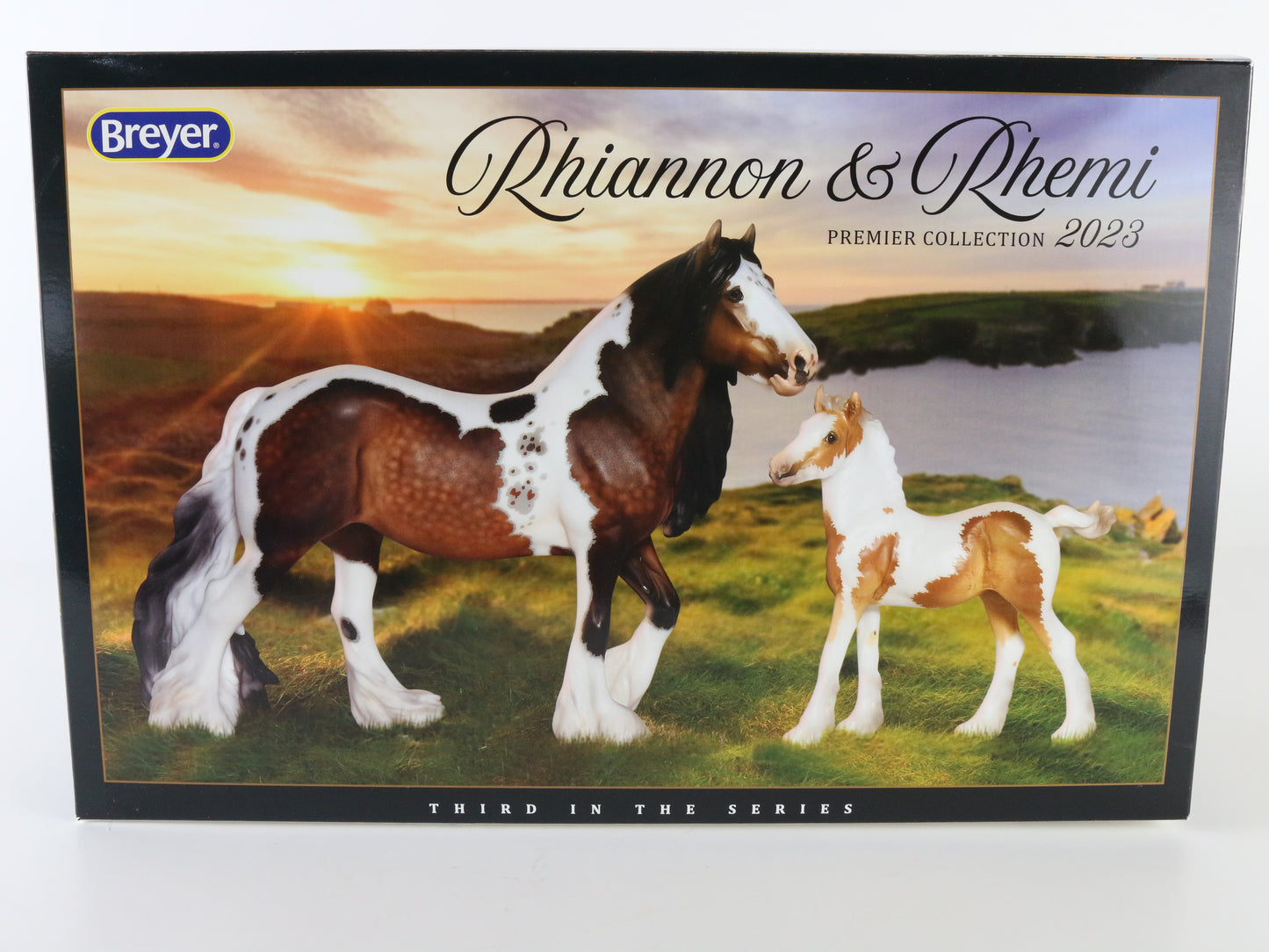 Breyer Rhiannon & Rhemi Vanner Mare & Foal Premier Collection with Box, Bag & COA