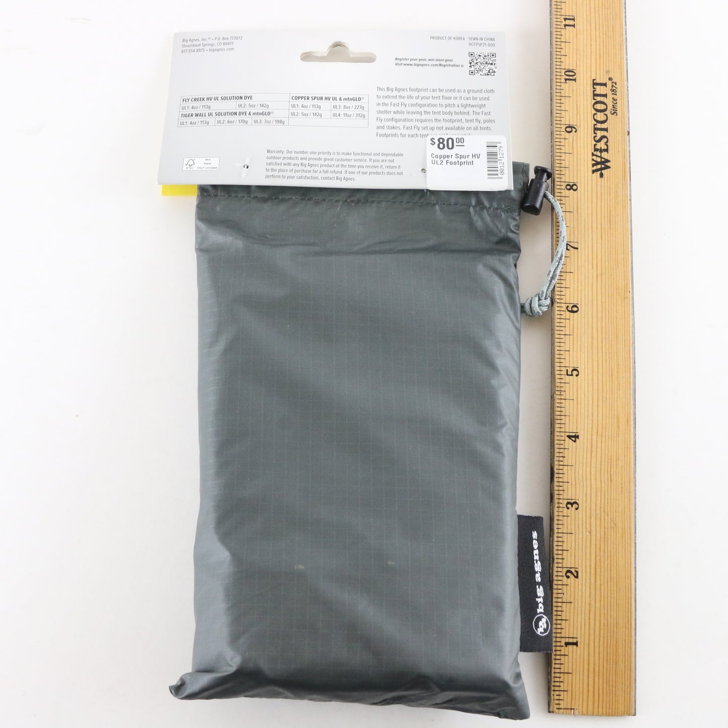 Big Agnes Copper Spur HV UL2 & MTNGLO Tent Footprint Ground Cloth Accessory