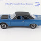 1968 Plymouth Road Runner Hardtop Electric Blue Danbury Mint 1:24 Diecast Model