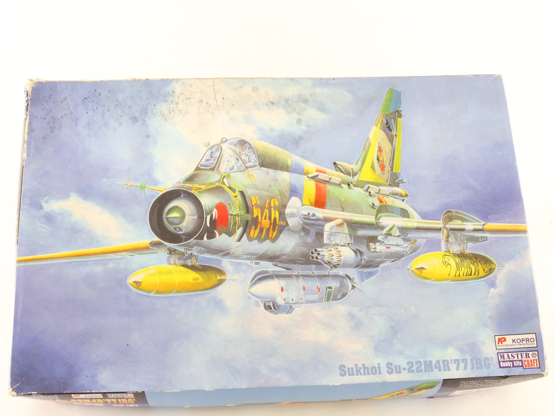 Sukhoi SU-22M4R 77JBG Attack Plane Master Craft 1:48 Model Kit AX-10 3156
