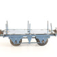Unnumbered Blue Flat Car W/ Stakes Prewar Hornby Meccano O Model Train vintage stake flat wagon for cargo
