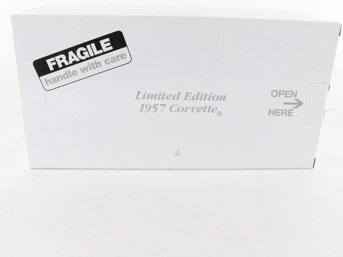 1957 Chevy Corvette Roadster Limited White Silver Danbury Mint 1:24 Diecast 2678
