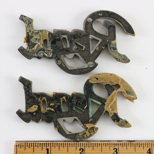 Lot Of 2 Vintage 1978-83 Buick Regal Automobile Grill Emblems Nameplate 3.25"