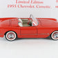 1955 Chevy Corvette Roadster Venetian Red Limited Danbury Mint 1:24 Diecast 396