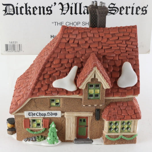 Dept 56 Dickens Heritage Village Chop Shop Christmas Building 58331