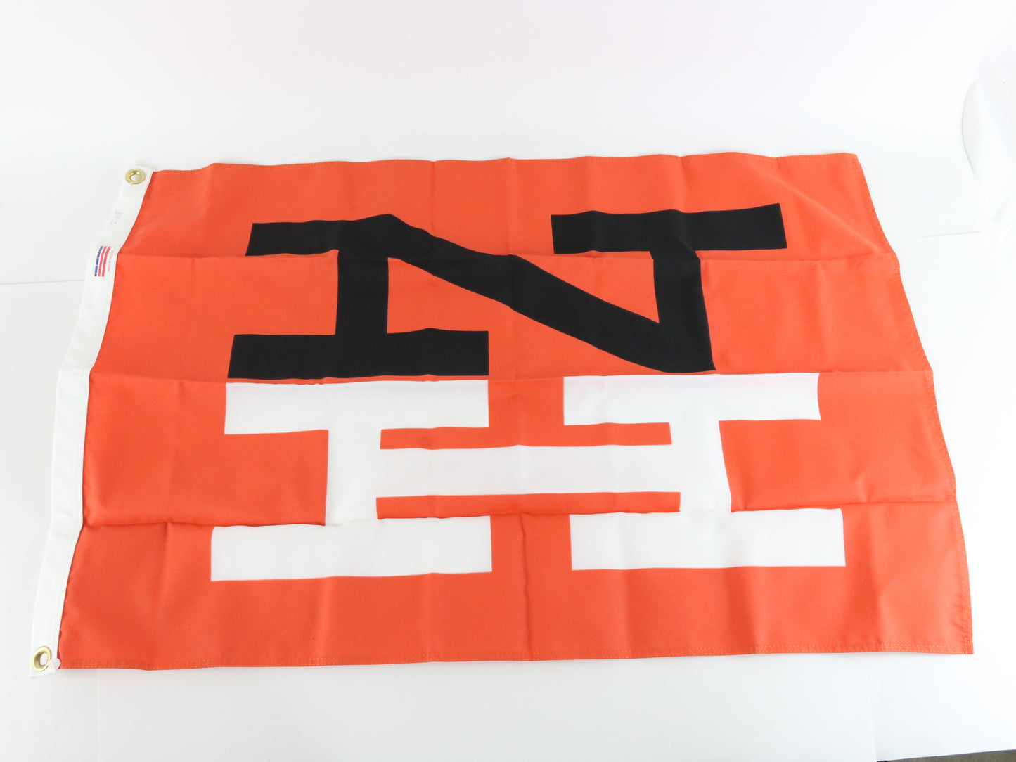 New Haven NH Orange Black & White Fabric Train Flag 2' By 3' USA