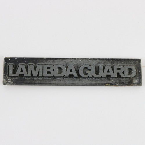 Metal Lambda Guard Emblem Nameplate Badge 3.75"