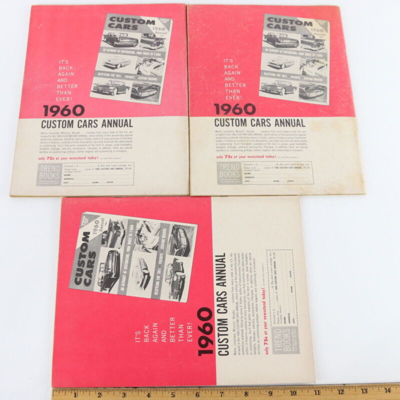 Lot Of 6 Car Craft September October November 1959 Vintage Car Magazines