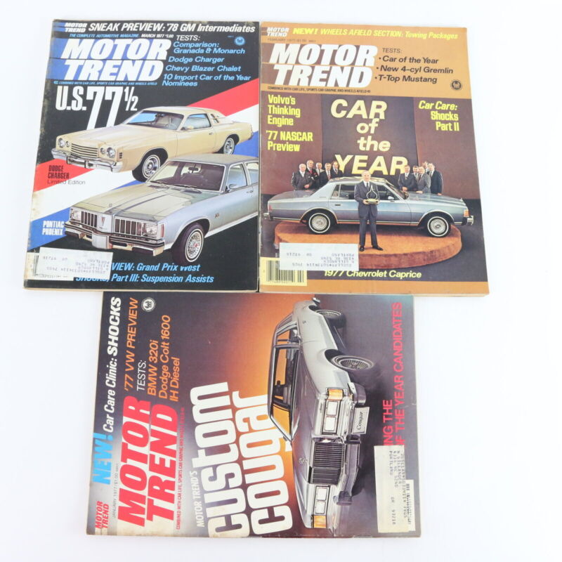 Lot Of 6 Hot Rod Jan Feb Mar Apri May June 1977 Vintage Car Magazines