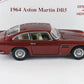 1964 Aston Martin DB5 Coupe Dubonnet Red Danbury Mint 1:24 Diecast Model Car