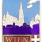 WIEN (Vienna) 2.5��� Vintage Metal License Plate Topper? Metal