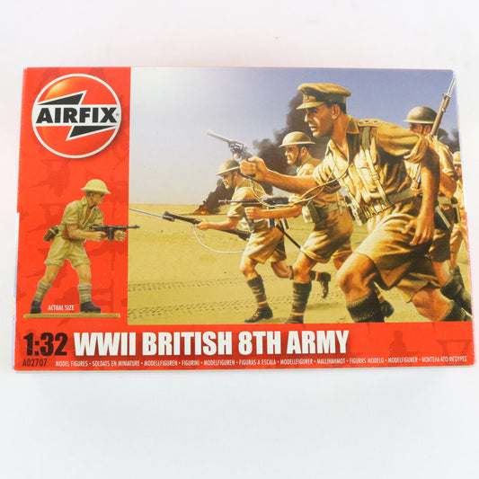 British 8th Army WWII Airfix 1:32 A02707 Plastic Model Soldier Figures