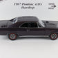1967 Pontiac GTO Hardtop Dark Purple Danbury Mint 1:24 Diecast Model AS-IS
