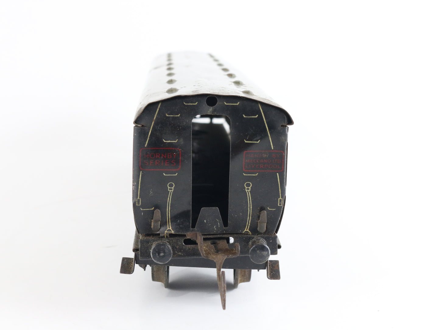 LMS 3888 Corridor Coach 1st 3rd Class Passenger Car Hornby Meccano O Tinplate detailed British passenger coach