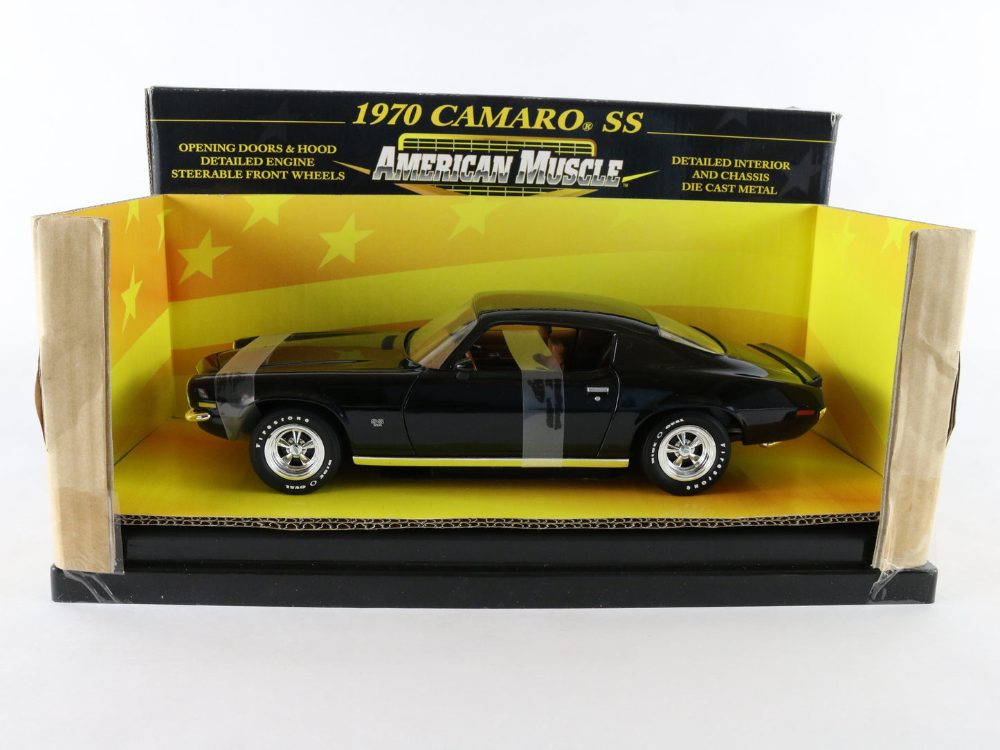 1970 Chevy Camaro SS Black American Muscle ERTL 1:18 Model Car 32515