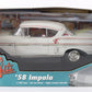 1958 '58 Chevy Impala White American Graffiti ERTL 1:18 Diecast Model Car 32079