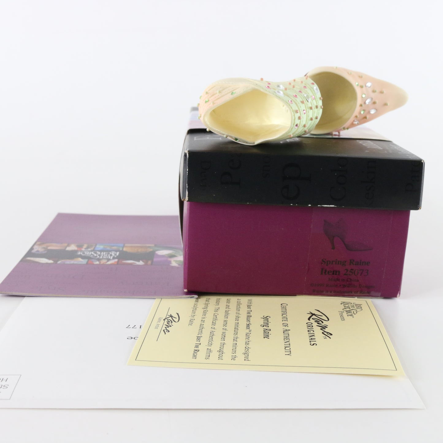 Just The Right Shoe Spring Raine Willitts Designs Resin Collectible Shoe 25073