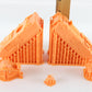 Lot Of 2 LVTE-1 Potato Digger & LVTH-6 Gun Carrier 1:72 3D Printed Kits Orange